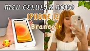 MEU CELULAR NOVO - IPHONE 12 BRANCO✨ unboxing+testando a câmera(comparando com o iPhone 8 plus)