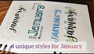 Exploring the Art of Font Writing: 4 Unique Styles for January