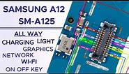 SAMSUNG A12 SM-125 Diagram|charging ways| light ways| network way touch ways on| on off volume key !