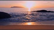 [4K ASMR] PERFECT SUNSET 60min Ocean Waves, Beach Sunset | No Loop
