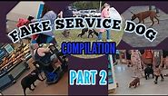 Fake Service Dog Compilation *PART 2*
