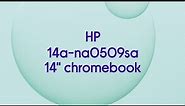 HP 14a-na0509sa 14" Chromebook - Intel® Pentium® Silver, 64 GB eMMC, White - Product Overview