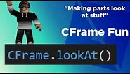 How to use CFrame.lookAt() in Roblox Studio
