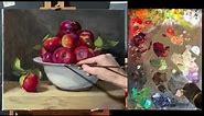 How to paint a realistic still life in oil - painting demo by Aleksey Vaynshteyn