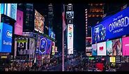 4k Timelapse video Times Square Night