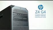 HP Z4 G4 Hard Drive Installation