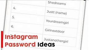 25+ Best Instagram Password Ideas For Girl Aesthetic and Attitude
