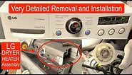 How to Replace LG Dryer Heater Assembly Detailed Instructions Step by Step LG Dryer Repair DLEX2650W