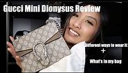 Gucci Mini Dionysus Bag Review + Different ways to wear it!