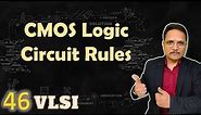 CMOS logic circuit rules, Structure of CMOS Circuit, CMOS Circuit in VLSI & Digital Electronics