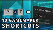 10 GameMaker Shortcuts to make things faster and easier.