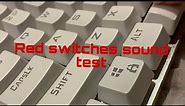 Red Switches 🔴 || Sound test 🔈