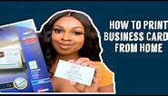 How To Print Business Cards From Home