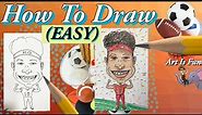 Patrick Mahomes Caricature- Kansas City Chiefs | Drawing for Beginners | Fun Drawing Tutorials