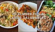 25 Recetas de Comidas y Cenas Saludables, Fáciles, Rápidas | Come más Vegetales