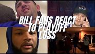 Bill Fans React To Playoff Loss | Best Fan Reactions of Bills vs Chiefs Divisional Playoff Game