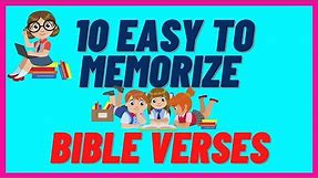 SHORT BIBLE VERSES for CHILDREN / PART 3 / EASY to MEMORIZE