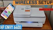 HP Envy 6400 Wireless Setup, Connect To WiFi.