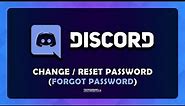 How To Change/Reset Discord Password - (Forgot Password)
