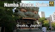 [4K] Namba Yasaka Shrine Jinja, Unique Japanese shrine in Osaka!