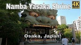 [4K] Namba Yasaka Shrine Jinja, Unique Japanese shrine in Osaka!