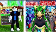 Going From Level 1 NOOB To MAX LEVEL With All NEW BEAST FRUITS Blox Fruits roblox