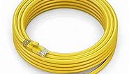 Maximm Cat 6 Ethernet Cable 75 Ft,Cat6 Cable, LAN Cable, Internet Cable, Patch Cable and Network Cable - UTP (Yellow) 75 Feet ethernet Cord