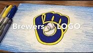 Milwaukee ⚾️ BREWERS ⚾️ Logo Design - How to draw a logo - time lapse mlb mvp | Mr. Schuette