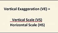 How to Calculate the Vertical Exaggeration of a Cross Section