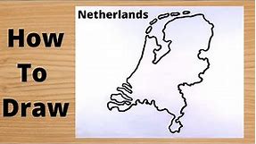 Netherlands Map Drawing - Easy Way