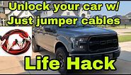 How To Unlock Car With Dead Battery. Keys Locked Inside With Dead Battery. Break into lock dead car