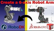 Robot - Create a 6-axis Robot Arm - RoboDK from Solidworks - Robodk for Grbl - Robot ARM