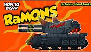 How To Draw Cartoon Tank Ramons | HomeAnimations - Cartoons About Tanks