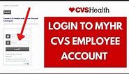 MyHR CVS Employee Login | MyHR Login Sign in (2021)