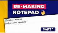 C++ GUI: Complete Notepad App - New/Open/Save (Part 1) | WinForms