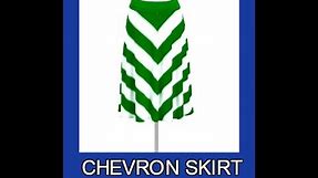 #US-How to cut Chevron skirt pattern- striped skirt pattern