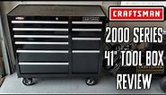 Craftsman 2000 Series 41 Inch, 10 Drawer Tool Box Review