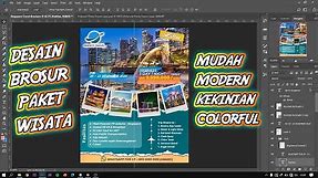 Membuat Desain Brosur Promo Paket Wisata dengan Mudah di Adobe Photoshop