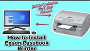 How to Install Epson PLQ20 Passbook Printer | How to configure Epson plq20 passbook printer |