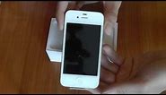 Apple iPhone 4S 64gb White Unboxing
