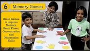 6 Memory Games | Brain games for kids | Indoor games for kids | Improve memory concentration (2023)
