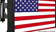 Outdoor TV Cover American Flag 30-32 Inch, HOMEYA 600D Heavy Duty Weatherproof TV Screen Protector, Waterproof Zipper Front Flap&Velcro Bottom, Outside Television Enclosure for LED LCD Flat Screen TV