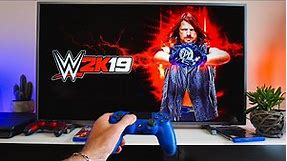WWE 2K19- PS4 POV Gameplay Test, Unboxing