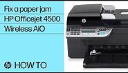 Fixing a Paper Jam | HP Officejet 4500 Wireless All-in-One (G510n) | HP