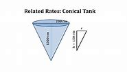 Related Rates Applicate: Leaking Conical Tank