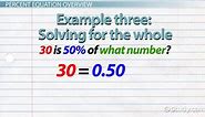 Percent Equation | Definition, Formula & Calculation