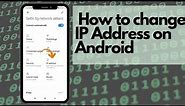 How to change IP address on android