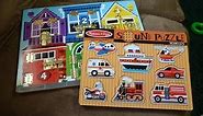 Review of Melissa & Doug Vehicle Sound Puzzle and Counting Latches Board Puzzle