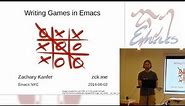 Writing Games with Emacs