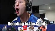 Reacting to New York Giants vs New England Patriots